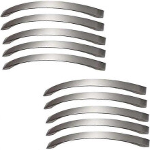 Lot de 10 poignées de meuble de cuisine - Chrome- Nickel brossé Poignées de porte Poignée de cuisine