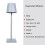 (gray 5200mAhchangeable)5200mAh Creative Office Restaurant Bar Table Rechargeable Study Reading Touch 1