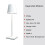 (white 5200mAhchangeable)5200mAh Creative Office Restaurant Bar Table Rechargeable Study Reading Touch 1