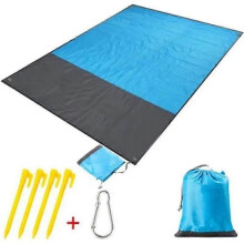 Tapis de plage VOLY 210x200cm - Imperméable anti-sable - Jaune - Rectangulaire - Synthétique - Moderne