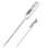Cooking Thermometer, Digital Kitchen Thermometers with Long Probe and LCD Display - White 1