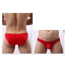 Herrbyxor Anti-chockfickor Bomull Lågväxt trosor Boxershorts 2 - Röd - Herr