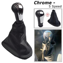 (Chrome 5with boot)Ny för Chevrolet Spark 2011 2013 2014 2015+ Växelspaksknopp