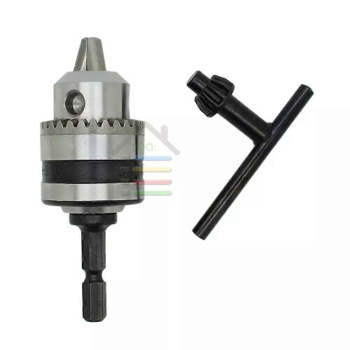 Mandrin de perceuse à percussion électrique robuste Capacité 0,6-6 mm Filetage 3/8-24UNF avec 1/4\