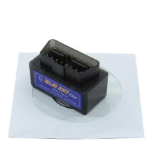 (ELM327 Svart)Ny Mini ELM327 Bluetooth V2.1 OBD2 bildiagnostisk skanner ELM 327 Bluetooth för Android/Symbian