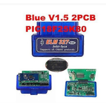 (2-kort V1.5 25K80)NY ELM327 V1.5 OBD2 PIC18F25K80 Motorskanner OBD 2 OBDII ELM 327 V 1 5 Bildiagnostik