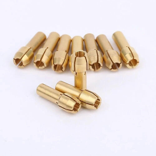 10pcs/set Mini Drill Chucks Adapter for DREMEL Brass Collect 3.2mm/1/8\
