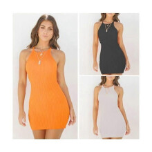 Musta bodycon hihaton kesämekko - New Women