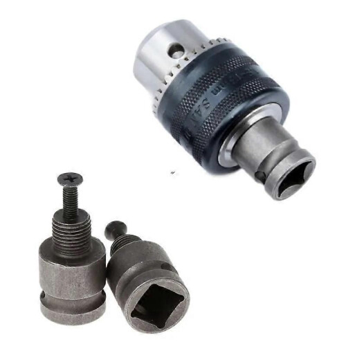 Adaptateur de mandrin de perceuse 1/2'' pour conversion de clé à chocs 1/2-20UNF avec 1 vis
