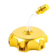 (Goud) 6 kleuren motoraccessoires onderdelen benzine brandstof benzine CNC tankdop voor dirt/pit bike