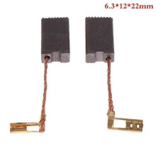 2 st/par 6,3x12x22mm Miniborr Elektrisk Slipmaskin Ersättning Kolborstar Reservdelar För El