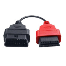 (Röd)Senaste 1st för Fiat Ecu Scan Adapter Connector 16pin OBD2 16pin Kabel OBD-kabel för Fiat Alfa