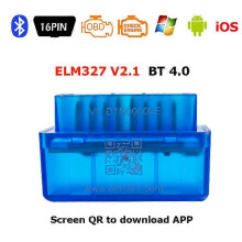 Nyaste OBD2 Auto Reader ELM327 V2.1 Bluetooth-kompatibel 4.0 Mini ELM 327 2.1 Scanner Bildiagnostik