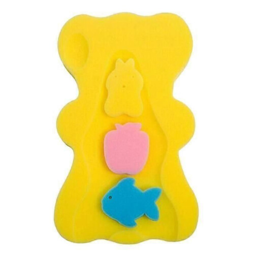 Siège de bain éponge souple pour bébé - SANS MARQUE - Jaune - Unisexe - 0 mois - Naissance