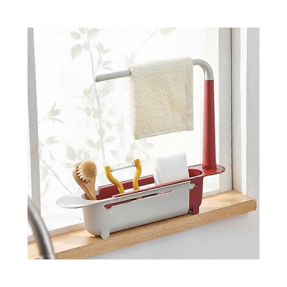 Telescopic Sink Caddy for Kitchen Sink - Sink Organizer - Sponge - Soap Holder - Sink Organizer - A477