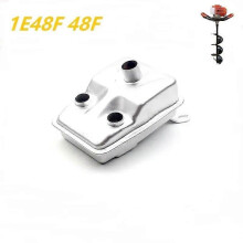 Silencieux d'échappement universel pour moteur chinois 1E48F 48F 63CC, tarière de terre électrique