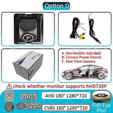 (AHD-720P) Telecamera posteriore per veicoli Naviunit 180 gradi 1080P HD AHD per Toyota Land Cruiser