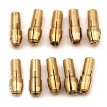 10Pcs/lot Drill Chucks Adapter 0.5mm-3.2mm For Dremel Mini Drill Chucks Chuck Adapter Micro Collet Brass