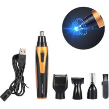 DBA 4-in-1 elektrische scheerset voor heren, USB-oplaadbaar, baardtrimmer, wenkbrauwtrimmer, neustrimmer