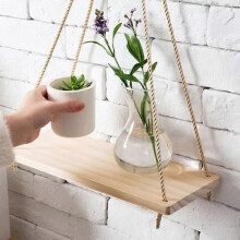 Estante colgante de madera NEUFU - Maceta - Decoración para cocina, dormitorio, sala de estar y oficina