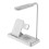 Lampe de bureau LED (B-USB Blanc) avec chargeur sans fil, lampe de table à intensité variable pour iPhone 1