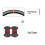 (red marker)Bioeon Black PU Artificial Leather Steering Wheel Cover Braid for M5 E39 M3 E36 E38 E31 1