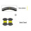 (yellow hollow1)Bioeon Black PU Artificial Leather Steering Wheel Cover Braid for M5 E39 M3 E36 E38 1