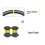 (yellow marker)Bioeon Black PU Artificial Leather Steering Wheel Cover Braid for M5 E39 M3 E36 E38 E31 1