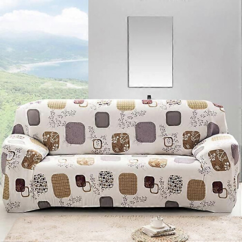 Modern Stretch Elastiskt Tyg Sofföverdrag Överdrag för 3-sits soffa Modell 2# 190-230cm