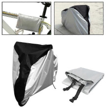 Bâche de protection Novatech L 190 x 65 x 95 cm, noire et argentée, pour vélo, moto, quad, scooter,