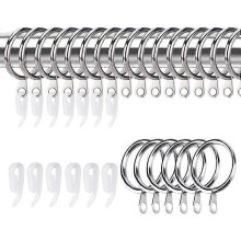 Verhotarvikkeet Verhorenkaat ja koukut 30mm Metalliverhojen ripustusrenkaat ja koukut 50kpl