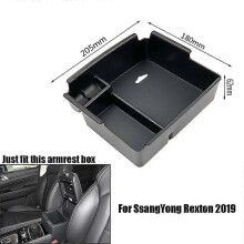 (För Rexton 2019)För SsangYong Tivoli Rexton Biltillbehör Interiör Centralarmstöd Förvaringsboxkonsol