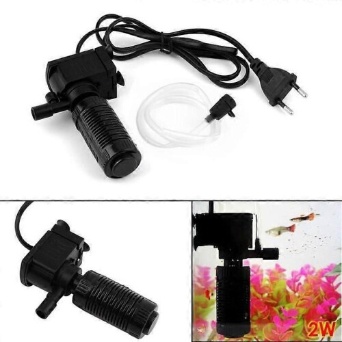 3 i 1 filter - Ej specificerat - Mini Aquarium - Svart - 200Lh - 2W