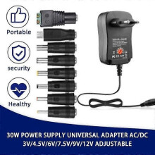30 W AC yleisvirtalähdesovitin DC 3V45V6V75V9V12V säädettävä