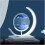 3D Hourglass LED Table Lamp Quicksand Pattern USB Night Light Home Decor Gift - Blue Sand 1