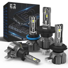 AENVTOL 2ST 100W Canbus LED-strålkastare H4 H7 H8 H9 H11 H16JP H1 H3 9003 HB2 9005 HB3 9006 HB4 9012