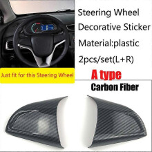 (A-typ kolfiber)För Chevrolet Cruze Trax Tracker Sedan Hatchback 2009-2015 Bilratttrim