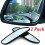2Pcs Black Plastic Shell Glass Blind Spot Rectangular Mirror Auto Wide Angle Convex Rear Side View Car 1