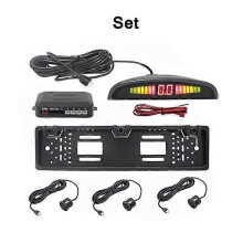 Kit sensori di parcheggio a LED OkeyTech Car Parktronic e sensori da 19 mm per targa europea, retromarcia
