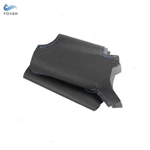 (blå linje)För BMW M Sport 1 3-serie M3 E90 E92 E93 E81 E82 E87 X1 E84 DIY Handsydd perforerad