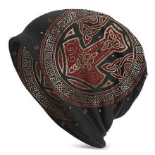 One Size Fits All - Thor's Hammer - Gebreide muts, hoed, muts voor heren en dames, Vikings, Ragnar