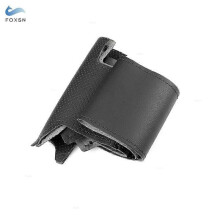 (zwarte lijn) Autostuurwiel lederen hoes voor Mitsubishi Lancer X 10 2007-2015 Outlander 2006-2013