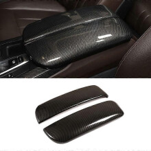 För BMW X5 X6 F15 F16 2014 2015 2016 2017 2018 2019 ABS Carbon Texture Stuving Städning Armstödslåda