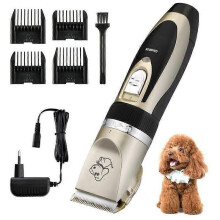 HanCheng Professional Kit oplaadbare draadloze elektrische tondeuse voor huisdieren - GOUD