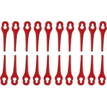 Kunststoffklingen für Florabest Rasentrimmer - Florabest - FRTA 20 A118B218B3 - 100 Stück - Rot