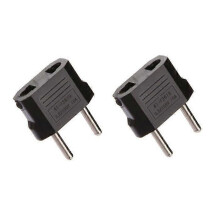 Lot 2 Plug Adapter USA China Asia USA to FR France EU