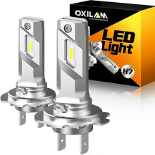 OXILAM 2Pcs H7 LED 360 Kopf Licht Für Renault Scenic 3 Megane 2 Citroen C4 C1 Opel Astra J Zafira H7
