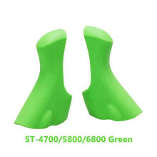 (Groen) 1 paar fiets Dual Control Shift Lever siliconen hoes beschermhoes racefiets handvatten voor