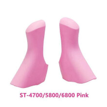 (Roze) 1 paar fiets Dual Control Shift Lever siliconen hoes beschermhoes racefiets handvatten voor SHIMANO