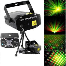 Getek Mini proiettore DJ Stage Light Disco R&G Laser Party Light Show (nero)